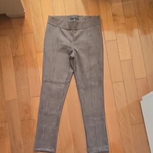 Andrew Marc Taupe Faux Suede Leggings